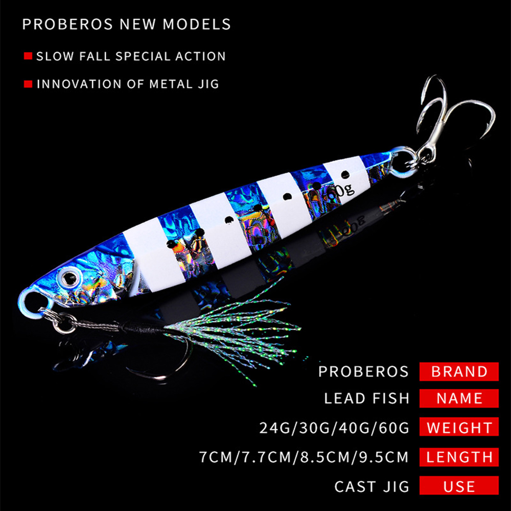 Proberos 5Pcs Luminous Long Sh - огляд і ціна Fishing Lure Spoon