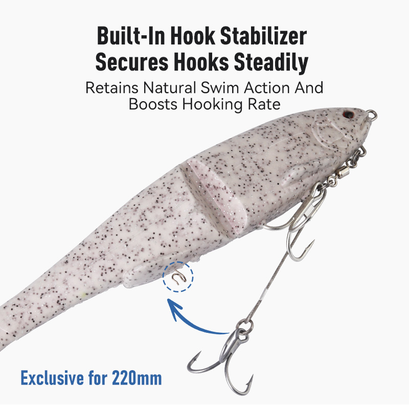 1pc Soft Jointed Swimbait Sink - огляд і ціна Fishing Lure Popper