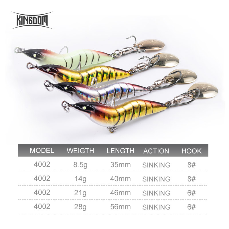 KINGDOM Shrimp Fishing Lure Me - огляд і ціна Fishing Lure Blade Bait